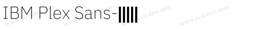 IBM Plex Sans字体转换